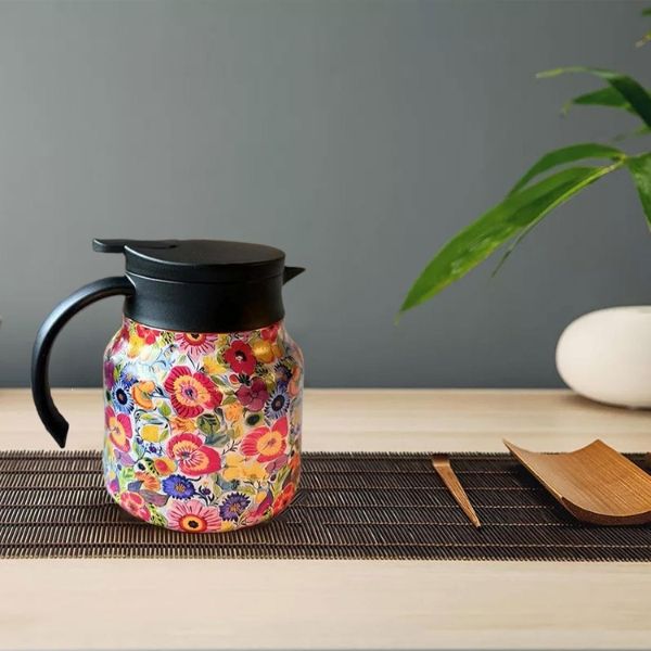 Bình giữ nhiệt kèm lõi lọc trà inox 800ml Lớp cách nhiệt đa lớp – Giữ trà nóng lâu dài