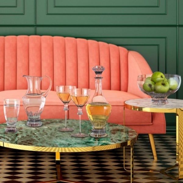 Bình lắc rượu Rogaska Omega 35cm dung tích 1.2L là loại bình thở rượu Decanter giúp vang được thở và bung tỏa mùi hương đặc trưng của từng loại rượu