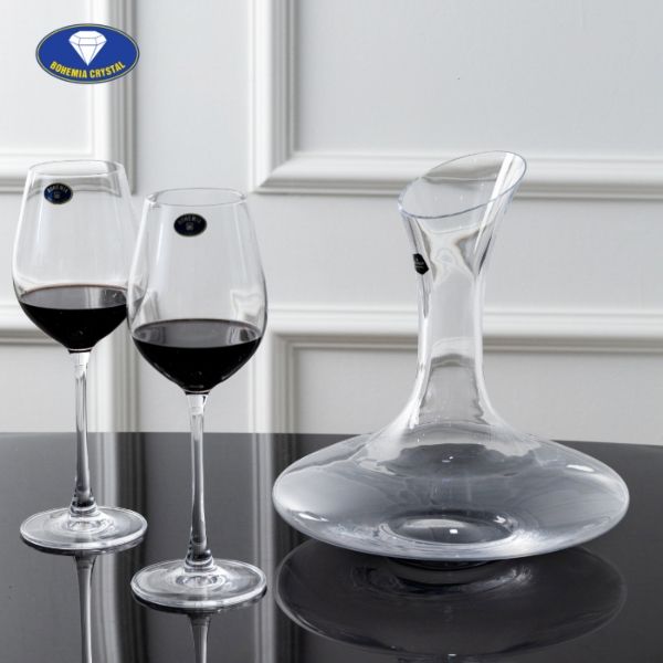 Bình thở rượu vang pha lê Bohemia 1250ml 3E613 – Sang trọng và tinh tế cho không gian thưởng thức rượu