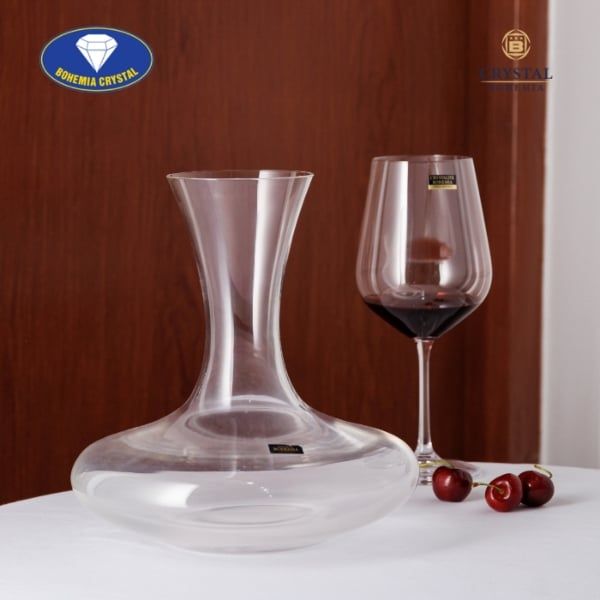 Bình thở rượu vang pha lê Bohemia 1500ml 34136K – Sang trọng và tinh tế cho không gian thưởng thức rượu