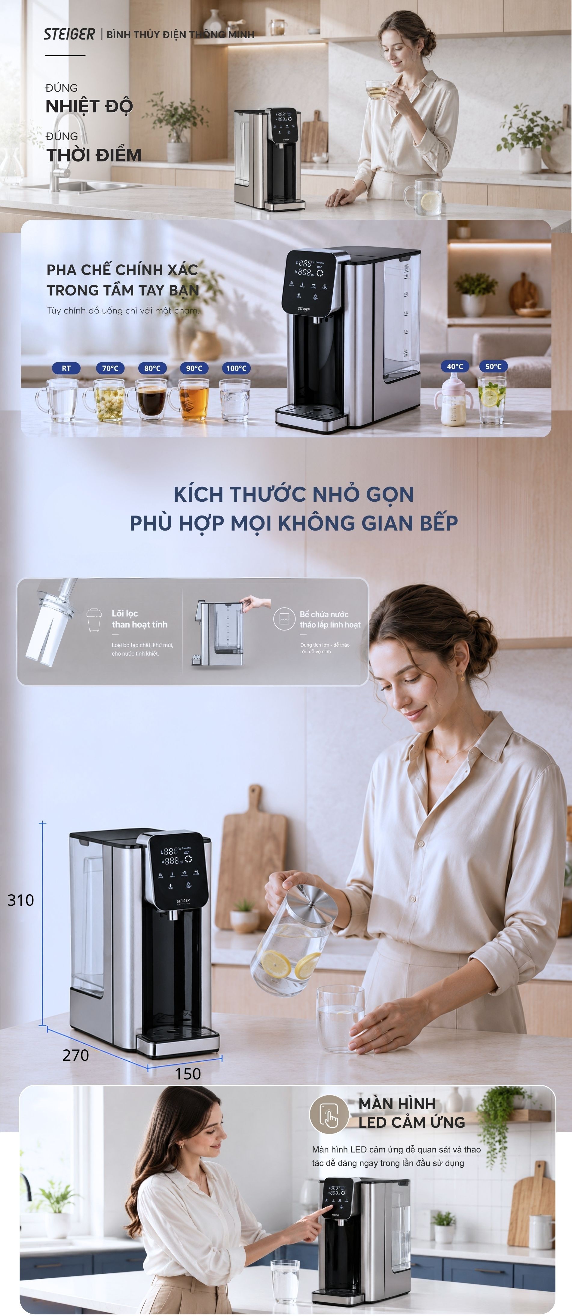 Bình thủy điện Steiger STG400-H