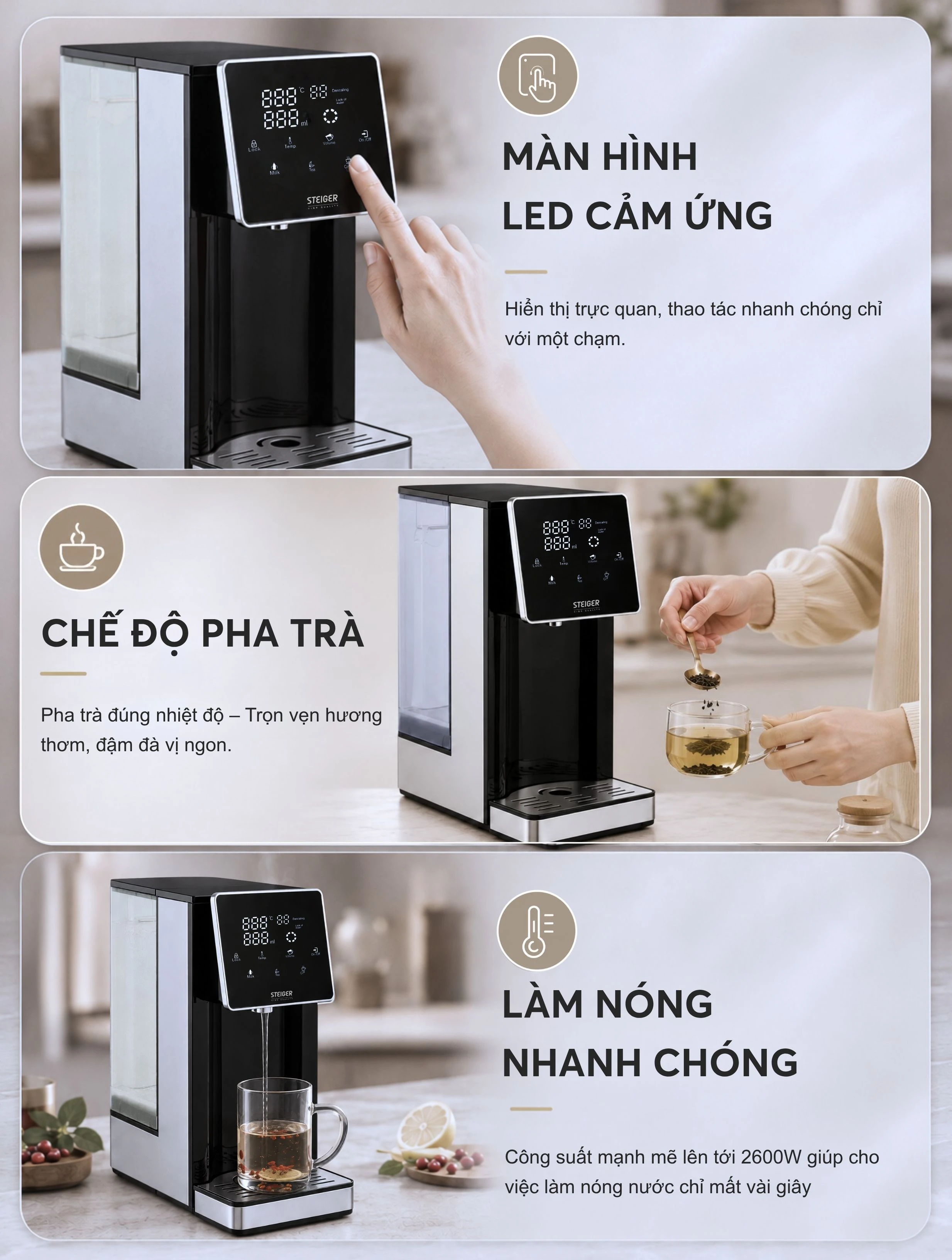 Bình thủy điện Steiger STG400-H