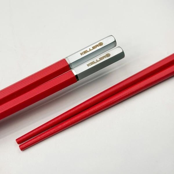 Bộ 10 đôi đũa sợi thủy tinh Keller Tay cầm dài và tiện dụng, thiết kế hình vuông, phần đầu và đuôi đũa được đánh bóng mờ