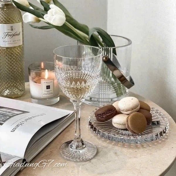 Bộ 2 Ly bầu Rogaska Goblet Diamond 310ml thiết kế đơn giản, thanh lịch... tô điểm và mang lại cho không gian sống thêm nét tinh t