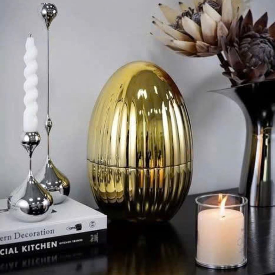 Bộ dao dĩa thìa Modern 24 món&nbsp;hình quả trứng rồng màu vàng với thiết kế hiện đại, nhỏ gọn và nhẹ hơn