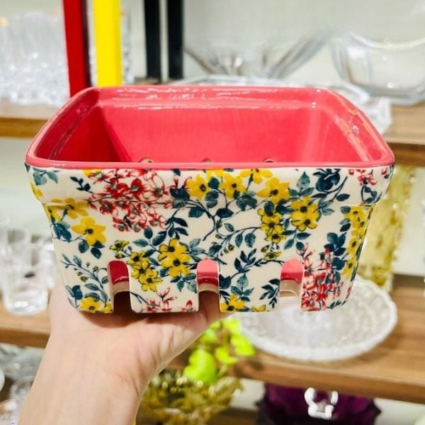 Bộ 3 rổ sứ The Pioneer Woman Fancy Flourish Tính Tiện Ích và Tinh Tế Trong Thiết Kế