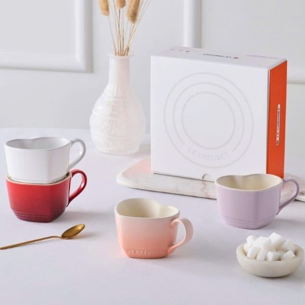 Bộ 4 cốc Le Creuset 220ml hình trái tim Luôn đạt tiêu chuẩn cao