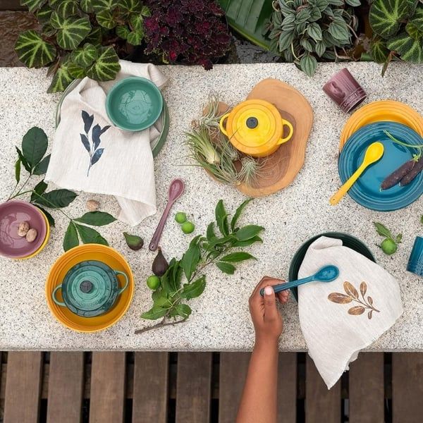 Bộ 4 nồi gốm mini Le Creuset Botanique Có thể rửa bằng máy rửa chén (và máy sấy).