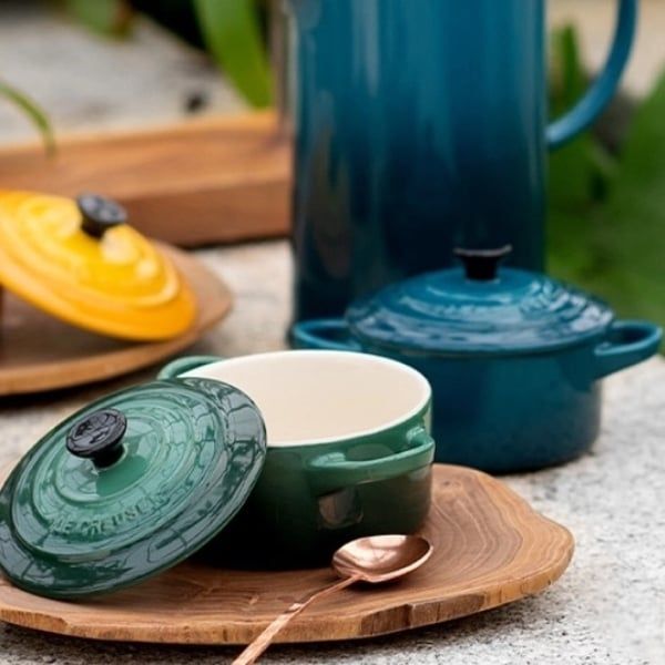 Bộ 4 nồi gốm mini Le Creuset Botanique Dung tích mỗi nồi 250ml, size 10cm, cao 7cm