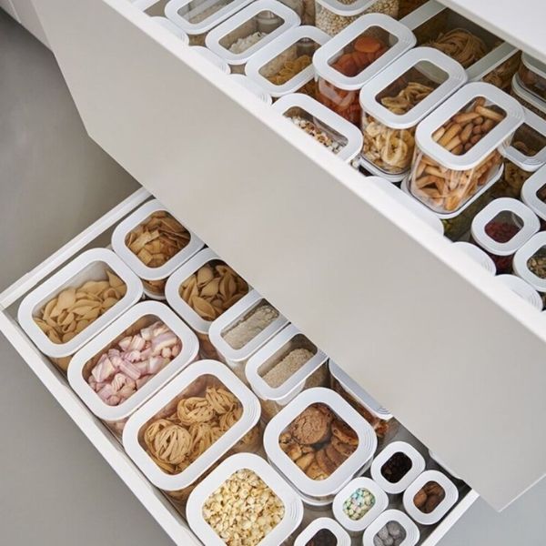 Bộ 5 hộp đựng thực phẩm khô Mepal Sản phẩm an toàn với máy rửa bát