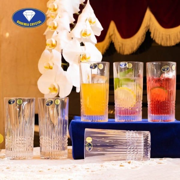Bộ 6 cốc pha lê Bohemia Vibes 350ml cho những bữa tiệc chào đón năm mới, tiệc liên hoan chúc mừng khởi đầu hoàn hảo.
