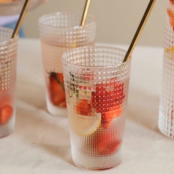 Bộ 6 cốc&nbsp;thủy tinh Noritake IVV Speedy Highball 400ml&nbsp;có thiết kế quang học kép