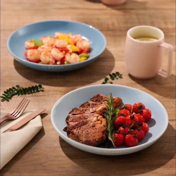 Bộ 6 đĩa macaron Staub 22cm