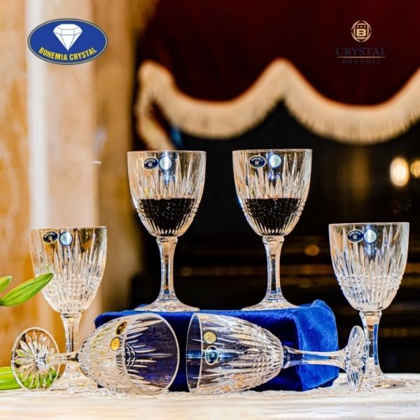 Bộ 6 ly pha lê Bohemia Vibes có nhiều kích cỡ, hoàn hảo cho các bữa tiệc