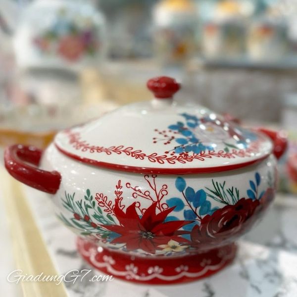 Bộ âu bát soup kèm muôi The Pioneer Woman Tuyệt vời để làm quà tặng hoặc đồ sưu tầm.