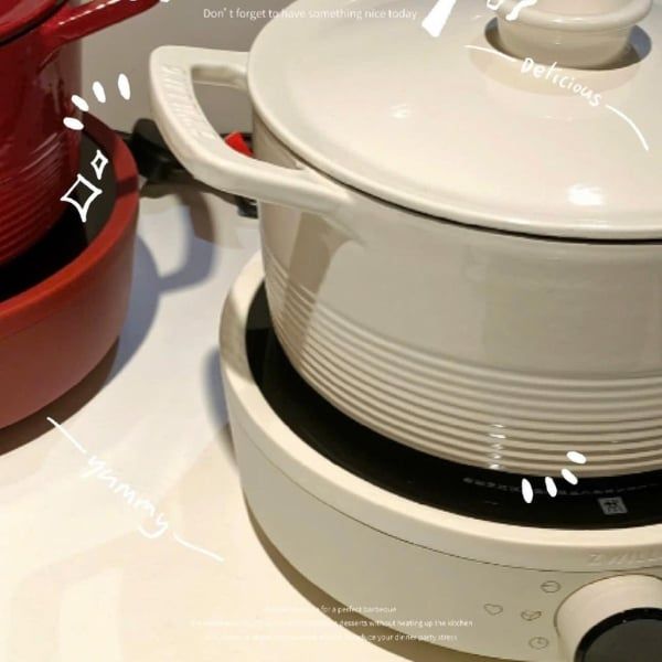 Bộ bếp từ đơn kèm nồi lẩu Zwilling 2000W - Màu Đỏ/Đen/Kem