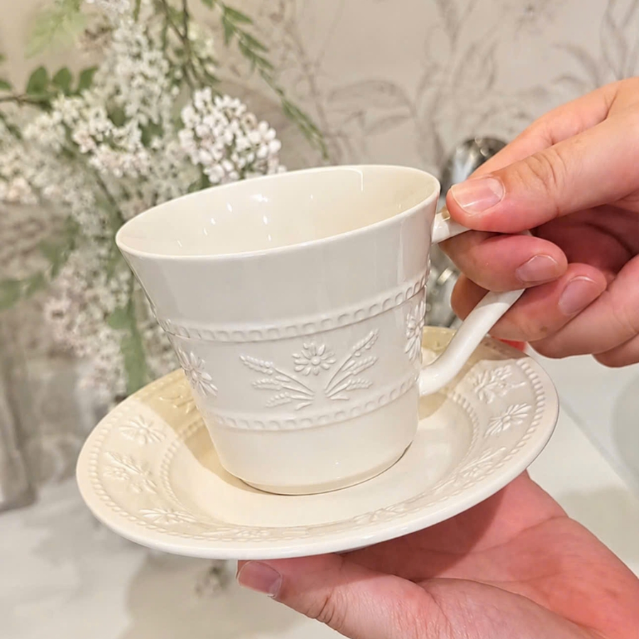 Bộ cốc chén Staub Margaret 4 món hoa Daisy