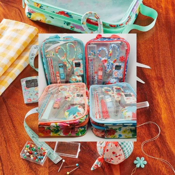 Bộ kim chỉ The Pioneer Woman. Bộ dụng cụ này bao gồm thước đo may