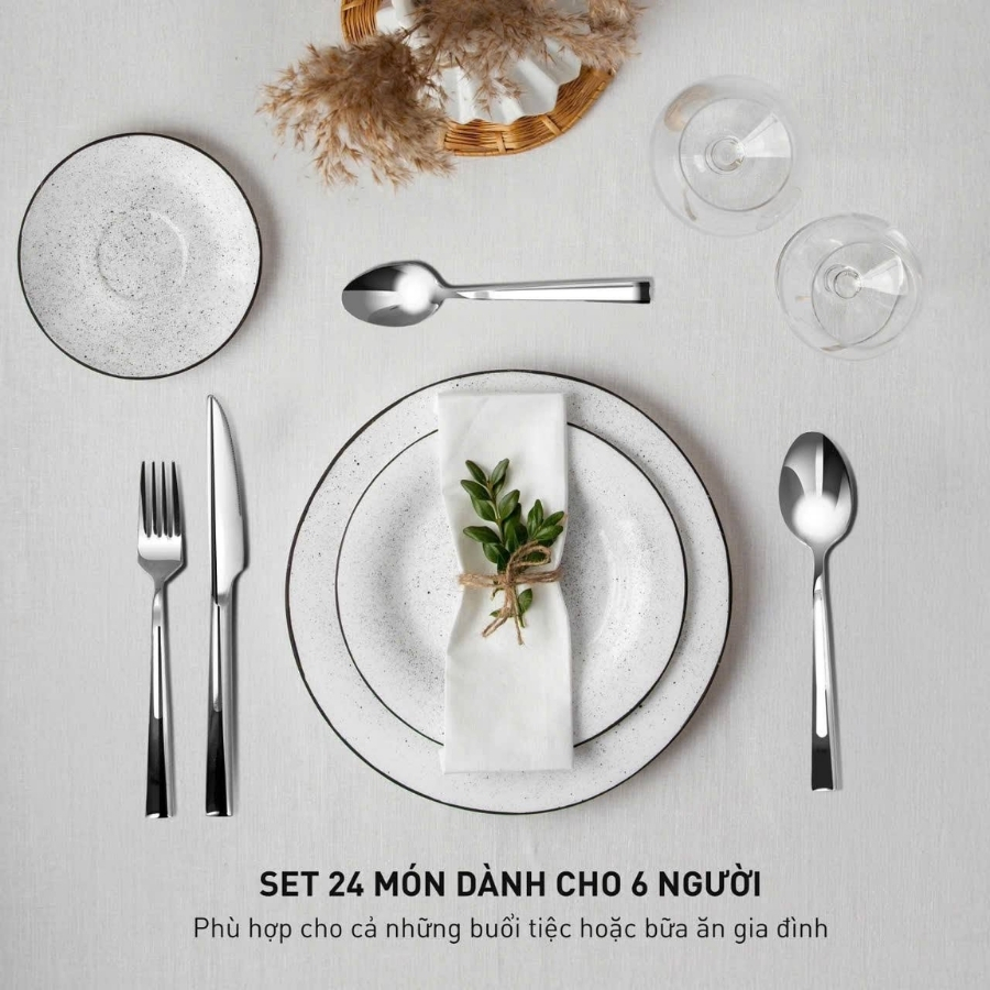Bộ muỗng dao dĩa 24 món Gkoch Victoria BC2048 Thiết Kế Đẳng Cấp – Hoàn Hảo Từng Đường Nét