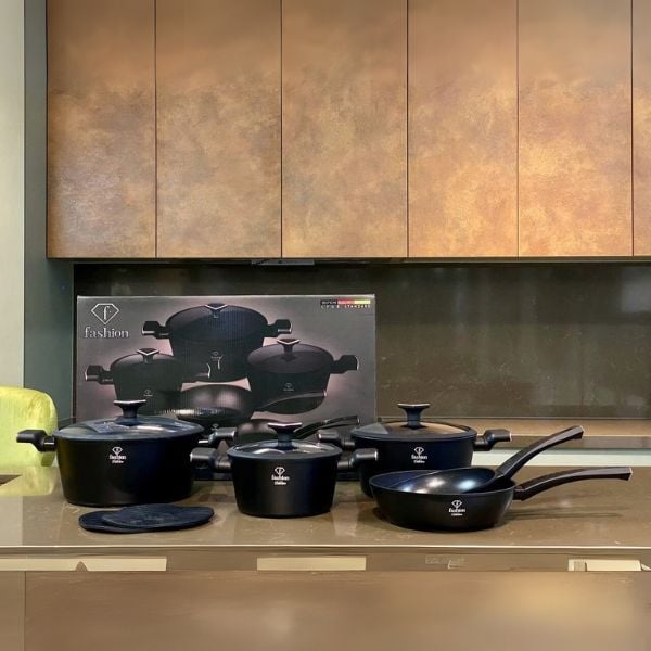 Bộ nồi Berlinger Haus 10 món FashionTV FTV-0046 Sử dụng được trên mọi loại bếp