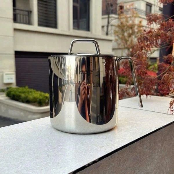 Ca lọc dầu Chockmen 0.9L Bộ gồm: 1 thân bình + 1 khay lọc + 1 nắp inox