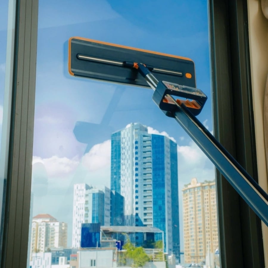 Cây lau nhà tự vắt chữ nhật Kaiyo Lau nhà sạch nhờ cơ chế kiềm nước hiện đại