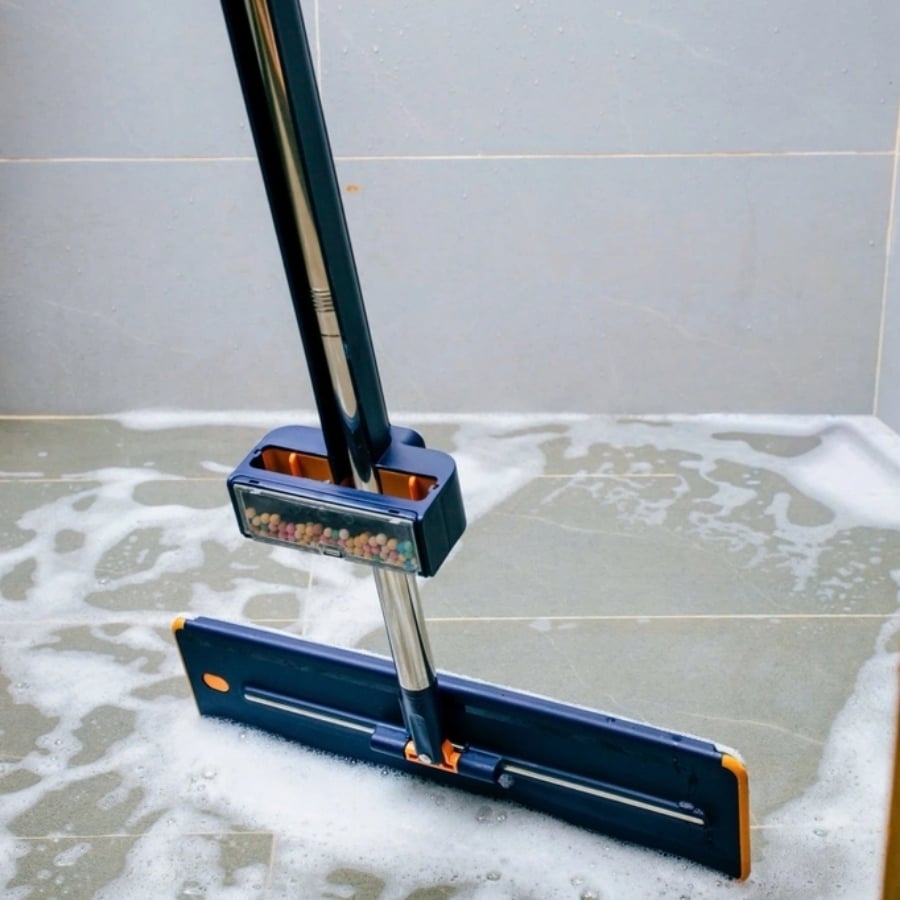 Cây lau nhà tự vắt chữ nhật Kaiyo Lau nhà sạch nhờ cơ chế kiềm nước hiện đại