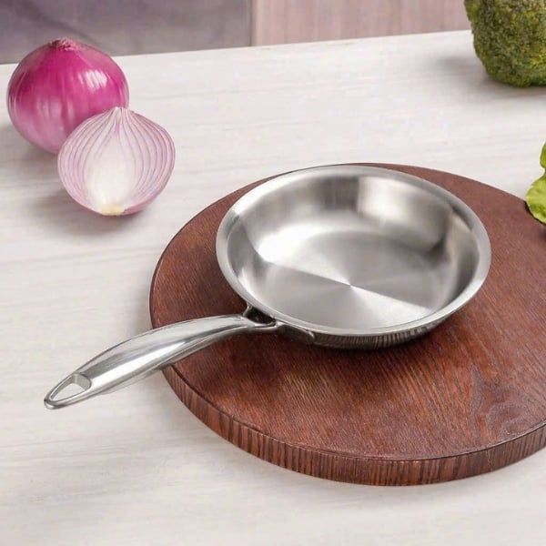Chảo inox cán dài Oyatton 16cm/ 20cm Thiết kế hiện đại, tiện dụng