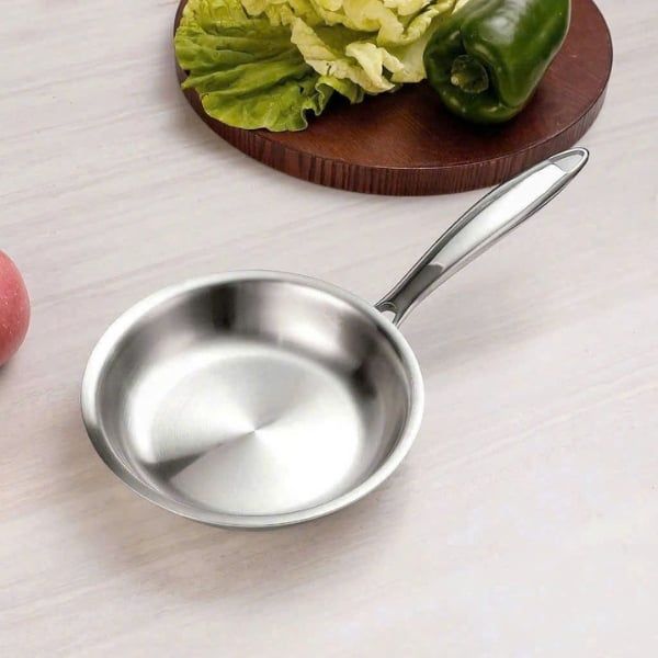 Chảo inox cán dài Oyatton 16cm/ 20cm Thiết kế hiện đại, tiện dụng