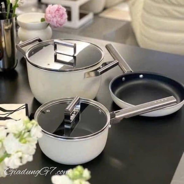 Chảo rán Smeg CKFF2802CRM 28cm Màu Kem Thích hợp cho lò nướng lên tới 250 ° C / 480 ° F