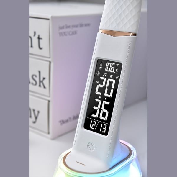 Đèn chống cận Wilit C13A Đèn có màn hình đồng hồ HD hiển thị giờ, nhiệt độ, ngày tháng.