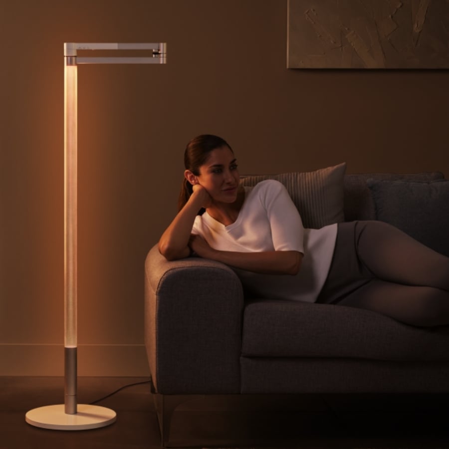 Đèn sàn&nbsp;Dyson Solarcycle Morph Light được thiết kế để chiếu sáng đa năng - biến đổi và điều chỉnh ánh sáng