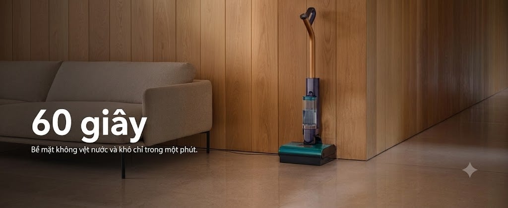 Máy lau nhà Dyson Clean + Wash hygene Vệ sinh liên tục bằng nước sạch