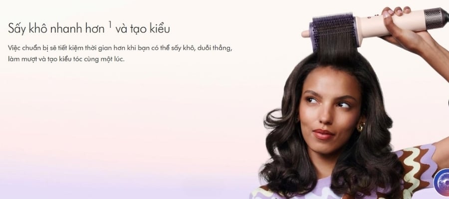 Lược tạo kiểu tóc Dyson Airsmooth Sấy khô và tạo kiểu tóc mà không gây hư tổn, giúp tóc khỏe mạnh hơn