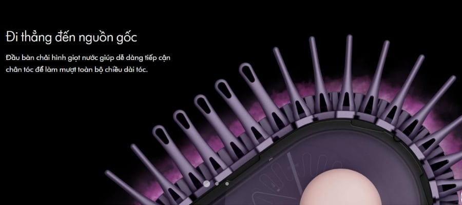 Lược tạo kiểu tóc Dyson Airsmooth Sấy khô, duỗi thẳng, làm mượt và tạo kiểu, tất cả cùng một lúc.