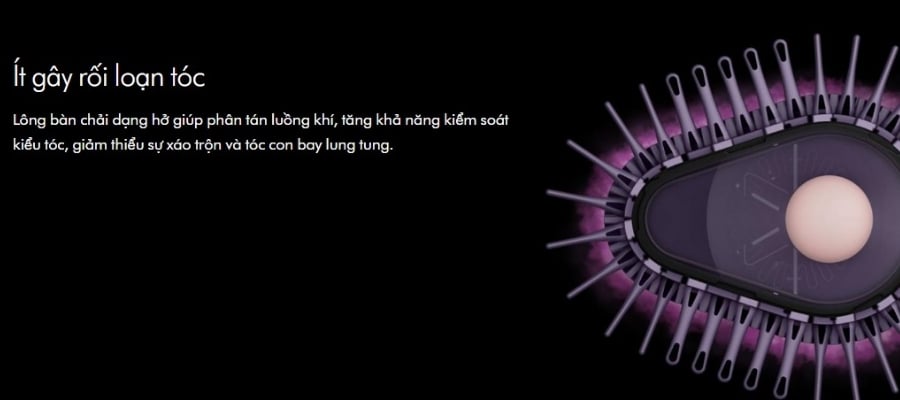 Lược tạo kiểu tóc Dyson Airsmooth Sấy khô, duỗi thẳng, làm mượt và tạo kiểu, tất cả cùng một lúc.