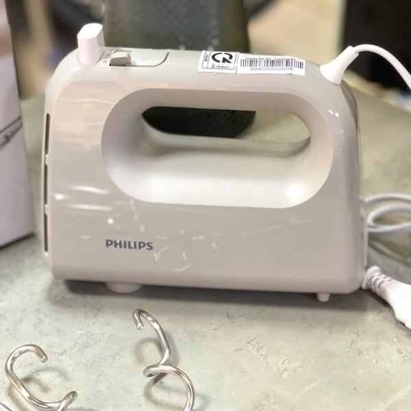 Máy đánh trứng Philips HR3705/20 5 tốc độ và chức năng turbo cho mọi công việc nhà bếp