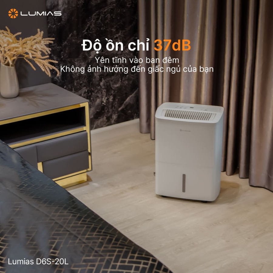 Máy hút ẩm 20L Lumias D6S-20L - 50m²