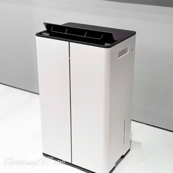 Với vẻ ngoài đen trắng và đường nét gọn gàng, Máy hút ẩm Stadler Form Lukas thực sự có tất cả