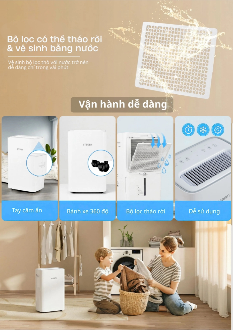 Máy hút ẩm Steiger STG 825DW