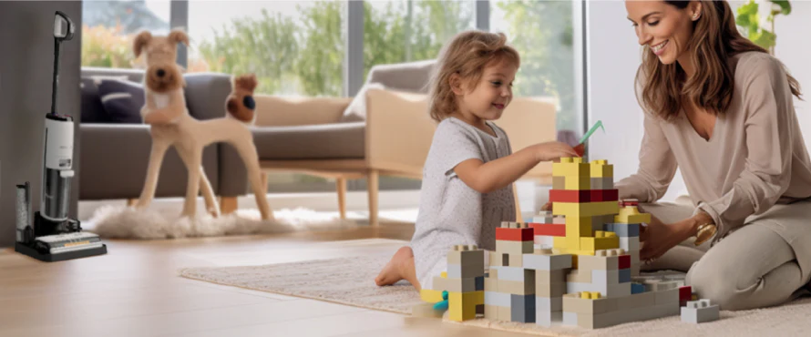 Máy hút bụi lau nhà Tineco S7 Stretch Steam Đảm bảo an toàn cho thú cưng và trẻ em