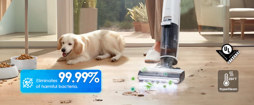 Máy hút bụi lau nhà Tineco S7 Stretch Steam Xóa dấu chân bùn dễ dàng