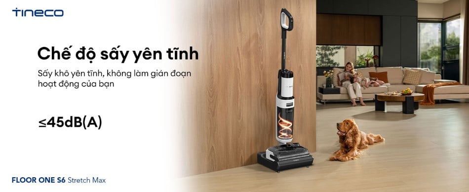Máy hút bụi lau sàn khô ướt Tineco Floor One S6 Stretch Max