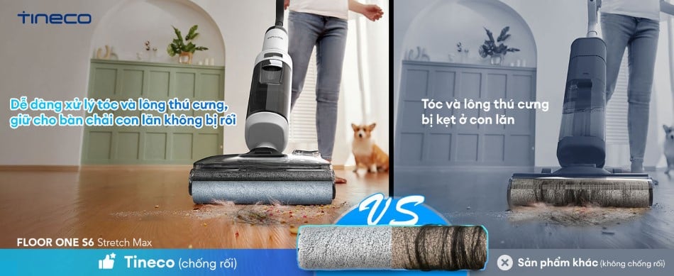 Máy hút bụi lau sàn khô ướt Tineco Floor One S6 Stretch Max