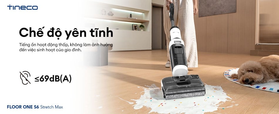 Máy hút bụi lau sàn khô ướt Tineco Floor One S6 Stretch Max