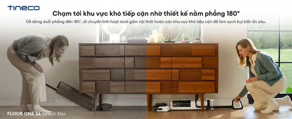 Máy hút bụi lau sàn khô ướt Tineco Floor One S6 Stretch Max