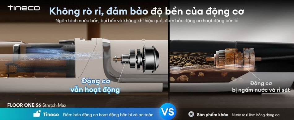 Máy hút bụi lau sàn khô ướt Tineco Floor One S6 Stretch Max
