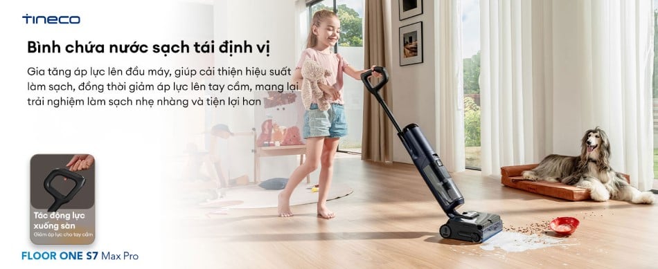 Tineco Floor One S7 Max Pro được định vị là dòng máy làm sạch sàn khô ướt cao cấp, hướng đến việc giải phóng hoàn toàn sức lao động cho người dùng