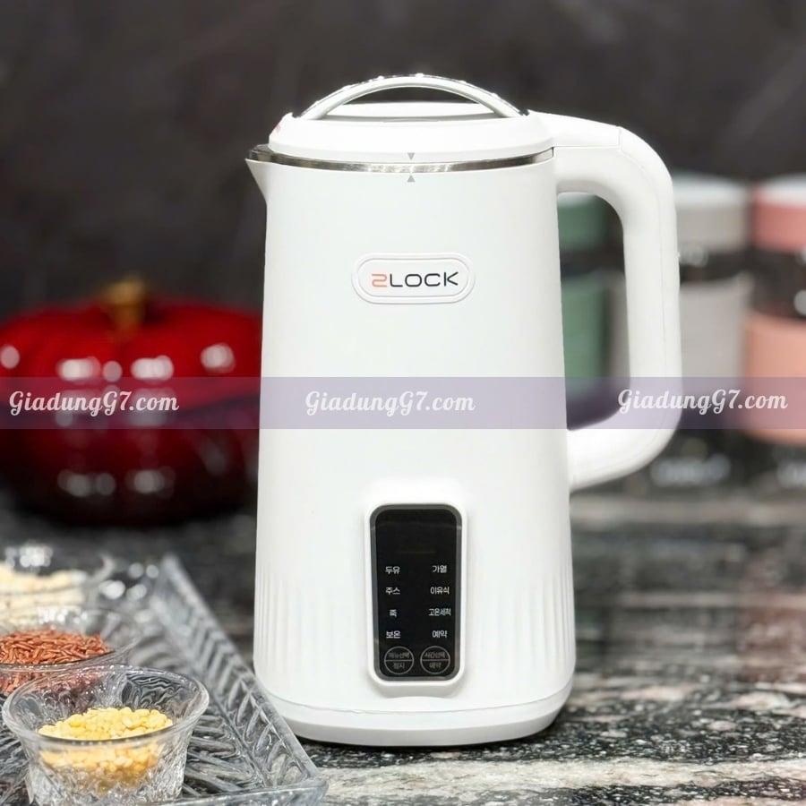 Máy làm sữa hạt 2Lock Korea 0.8L 8 chế độ nấu thông minh, đa dạng thực đơn