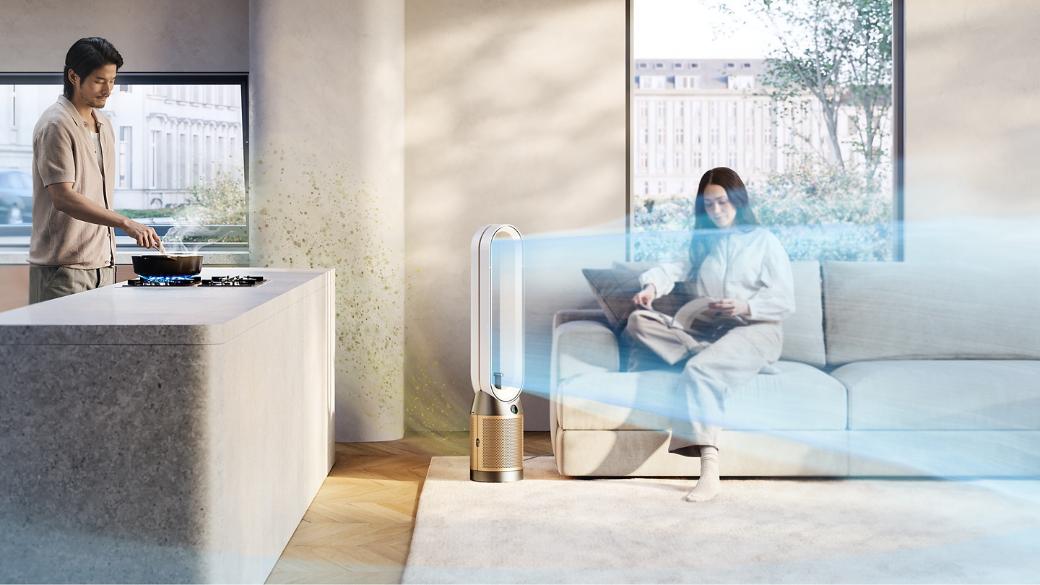 Máy lọc không khí Dyson TP14 PC3 Find+Follow&nbsp;Cool Phân phối luồng khí đồng đều và hiệu quả giữa nhiều người